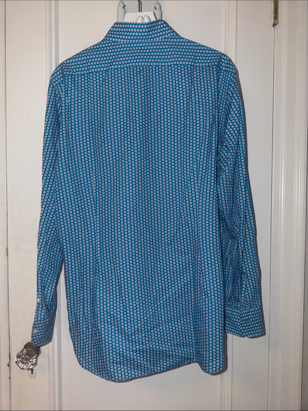 Gutteridge Blue Patterned Button-Down Shirt - Picture 9 of 9